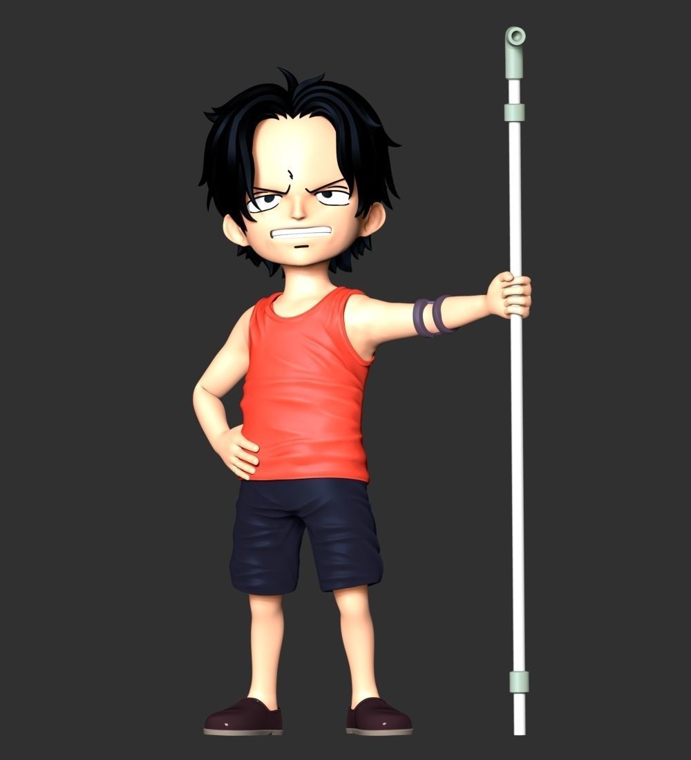 One Piece - Kid Ace 3D print model_5
