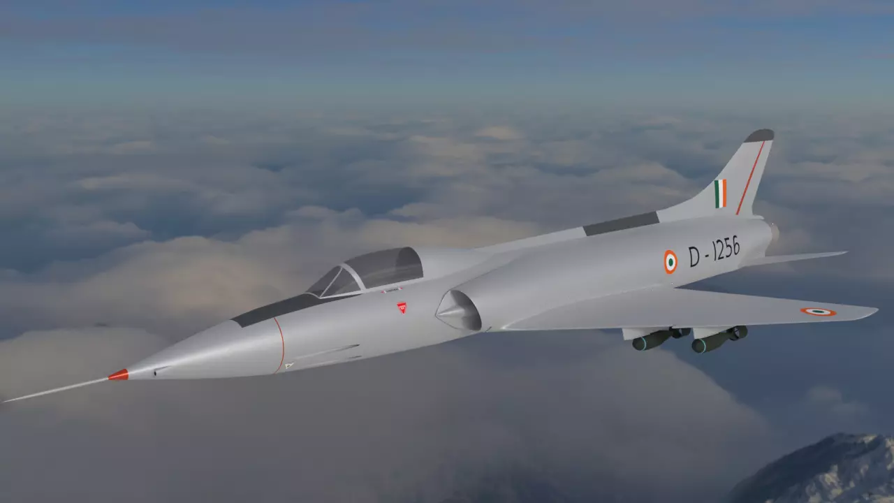 HAL HF-24 Marut 3D model_0