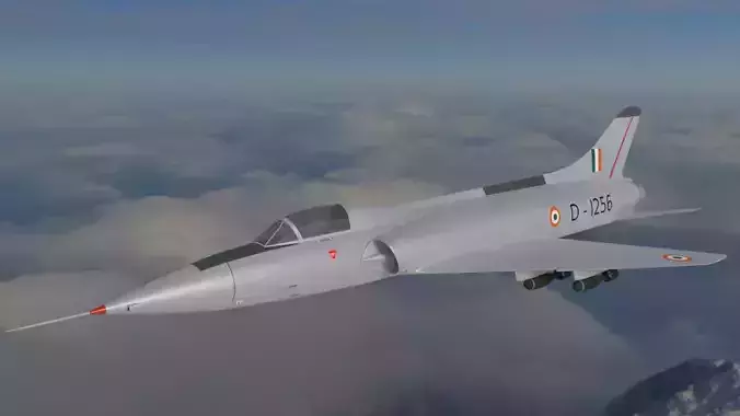 HAL HF-24 Marut 3D model