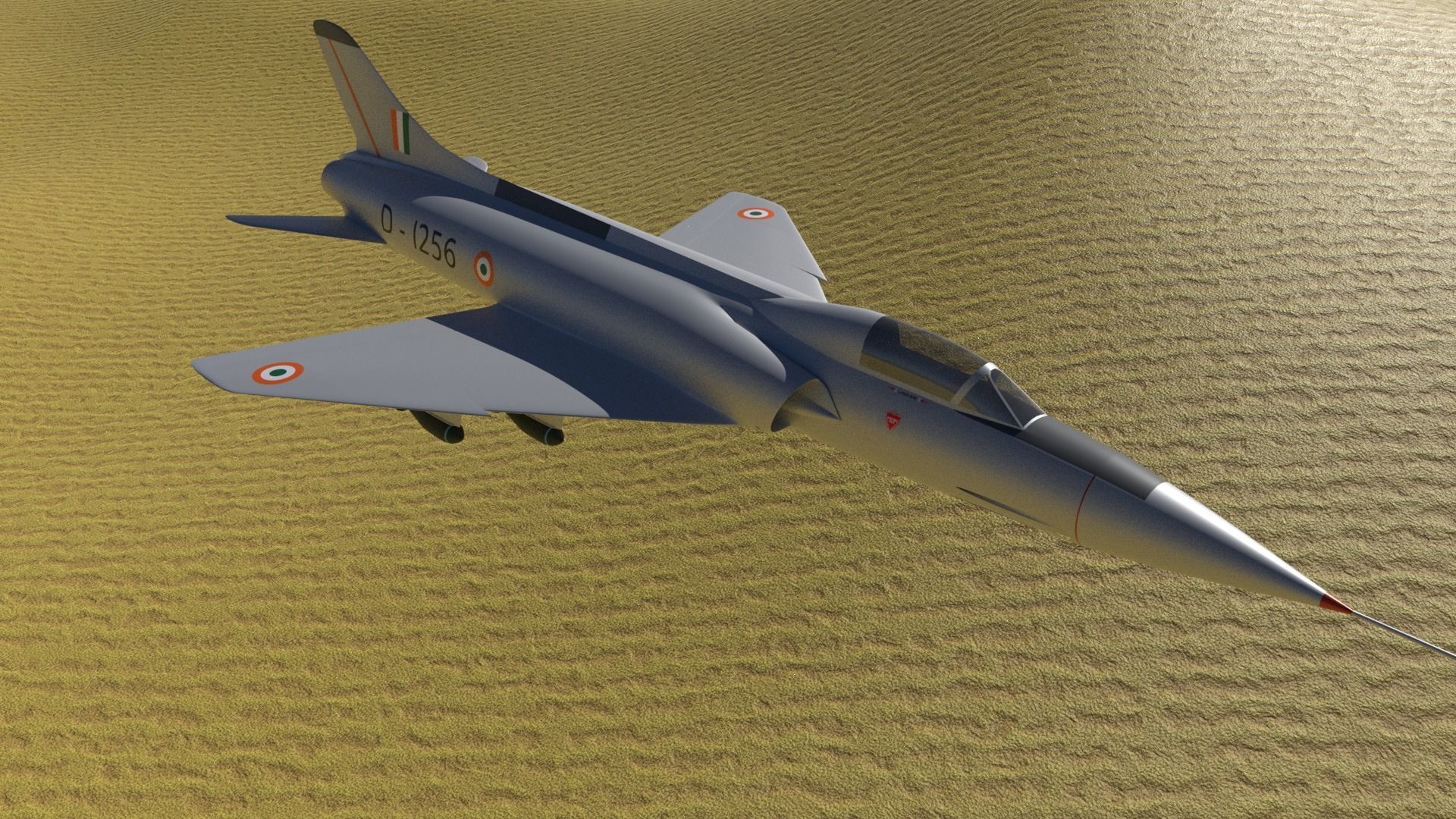 HAL HF-24 Marut 3D model_7