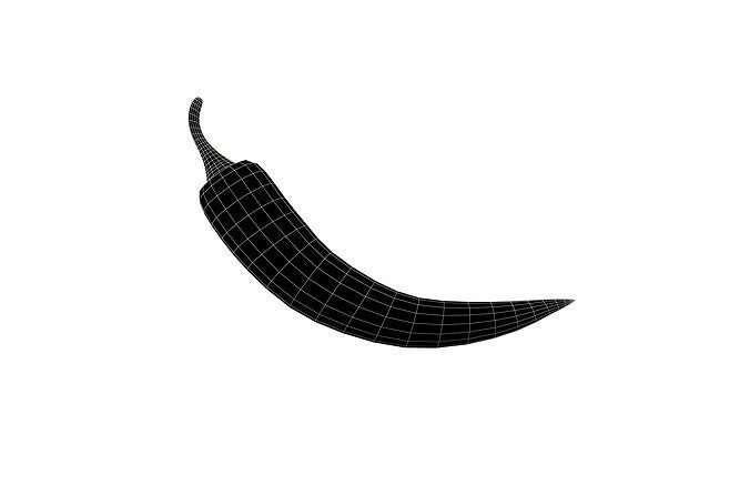 Chili Pepper v1 002 Low-poly 3D model 6