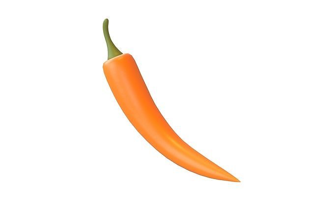 Chili Pepper v1 002 Low-poly 3D model 4