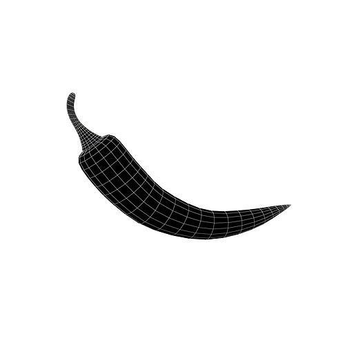 Chili Pepper v1 002 Low-poly 3D model 5