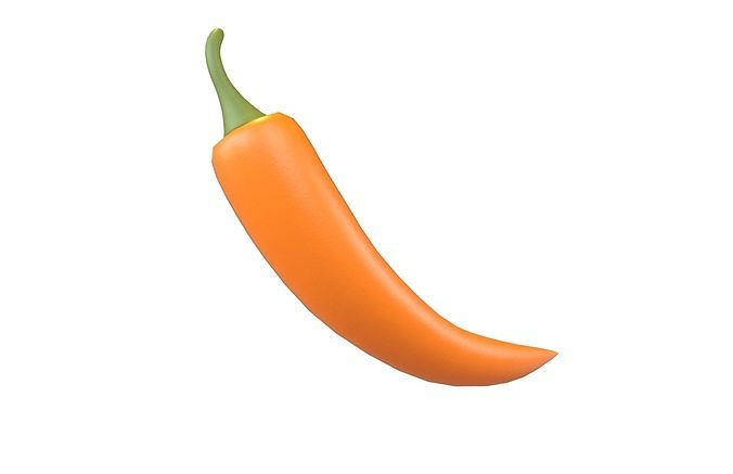 Chili Pepper v1 002 Low-poly 3D model 3