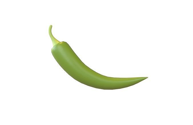 Chili Pepper v1 004 Low-poly 3D model 2