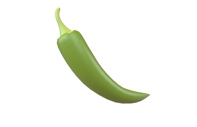 Chili Pepper v1 004 Low-poly 3D model 4