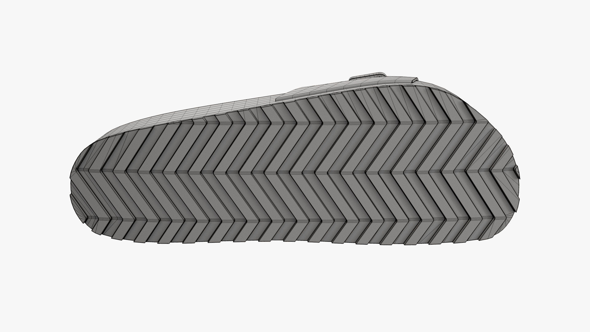 Single-Strap Sandals Black Patent 3D model_16