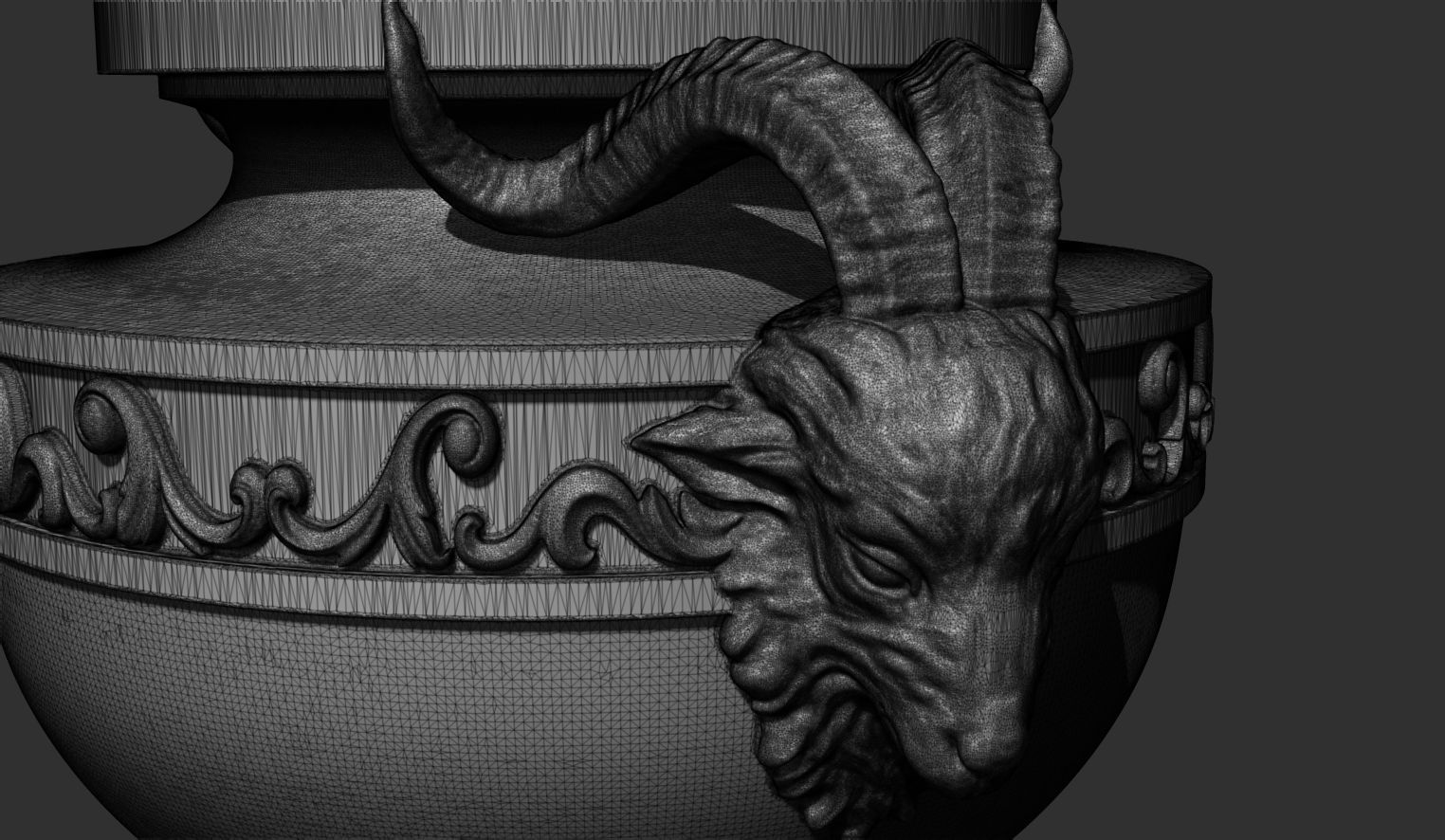 Urn with rams heads 3D model_6