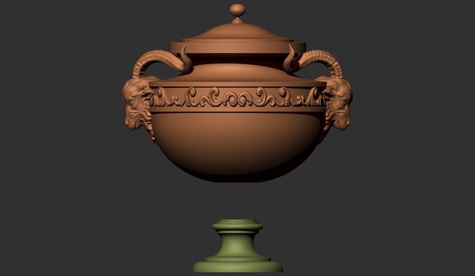 Urn with rams heads 3D model_7