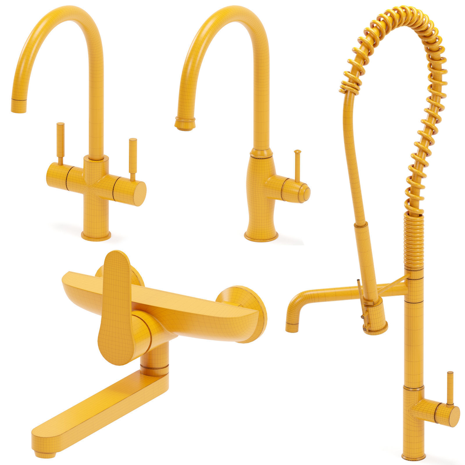 CRISTINA kitchen faucet collection 01 3D model_5
