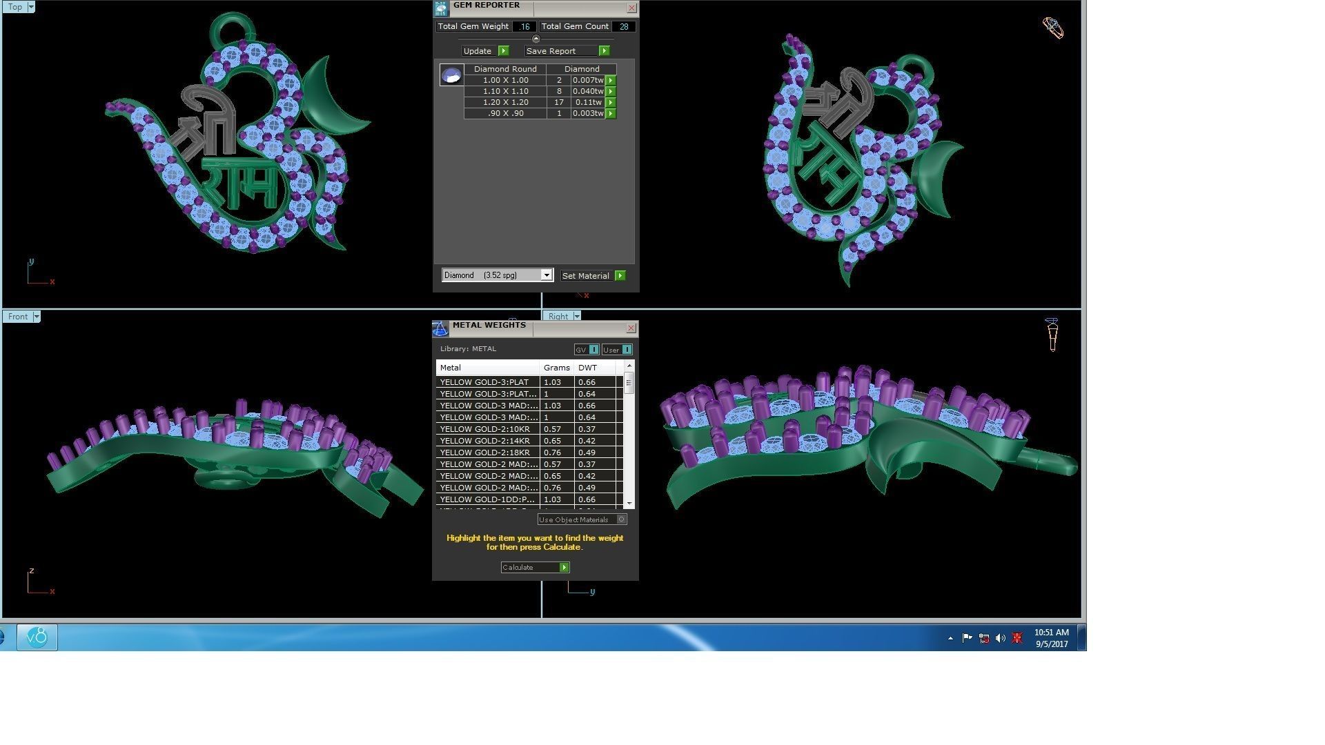 Shree Ram Pendant 3D print model_3