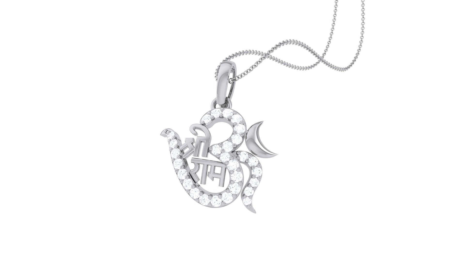 Shree Ram Pendant 3D print model_1