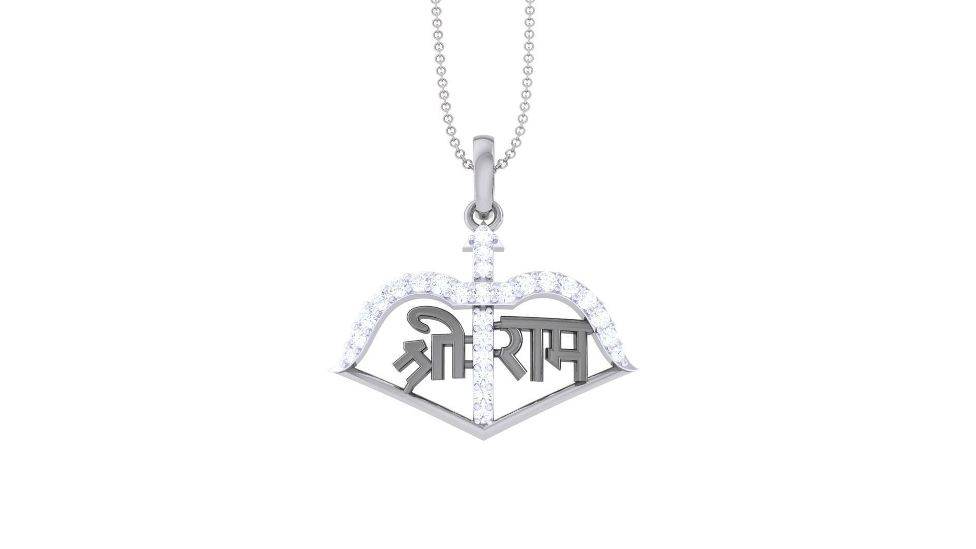 Shree Ram Pendant 3D print model_9