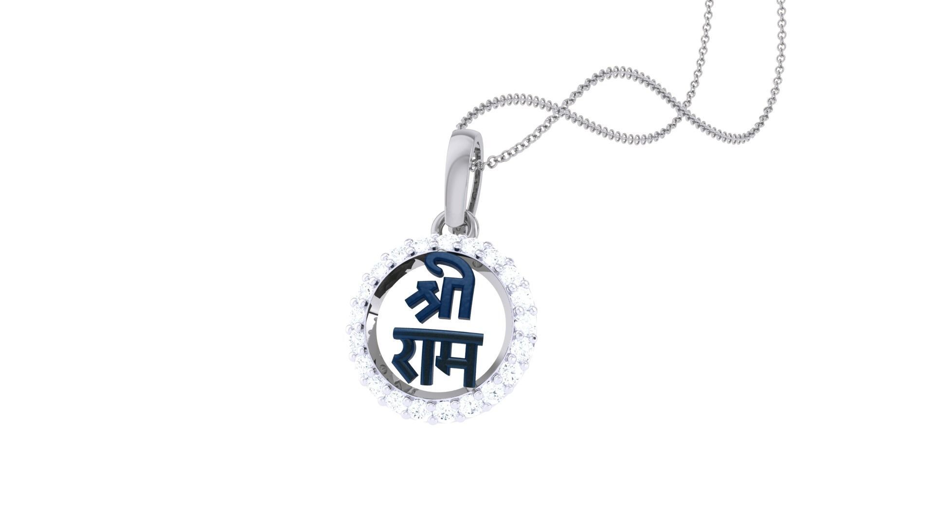 Shree Ram Pendant 3D print model_4