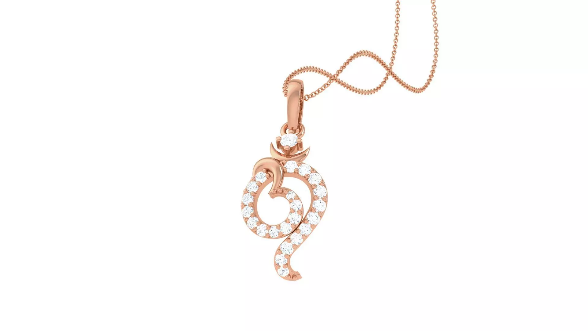 Spiritual Om Pendant 3D print model_0