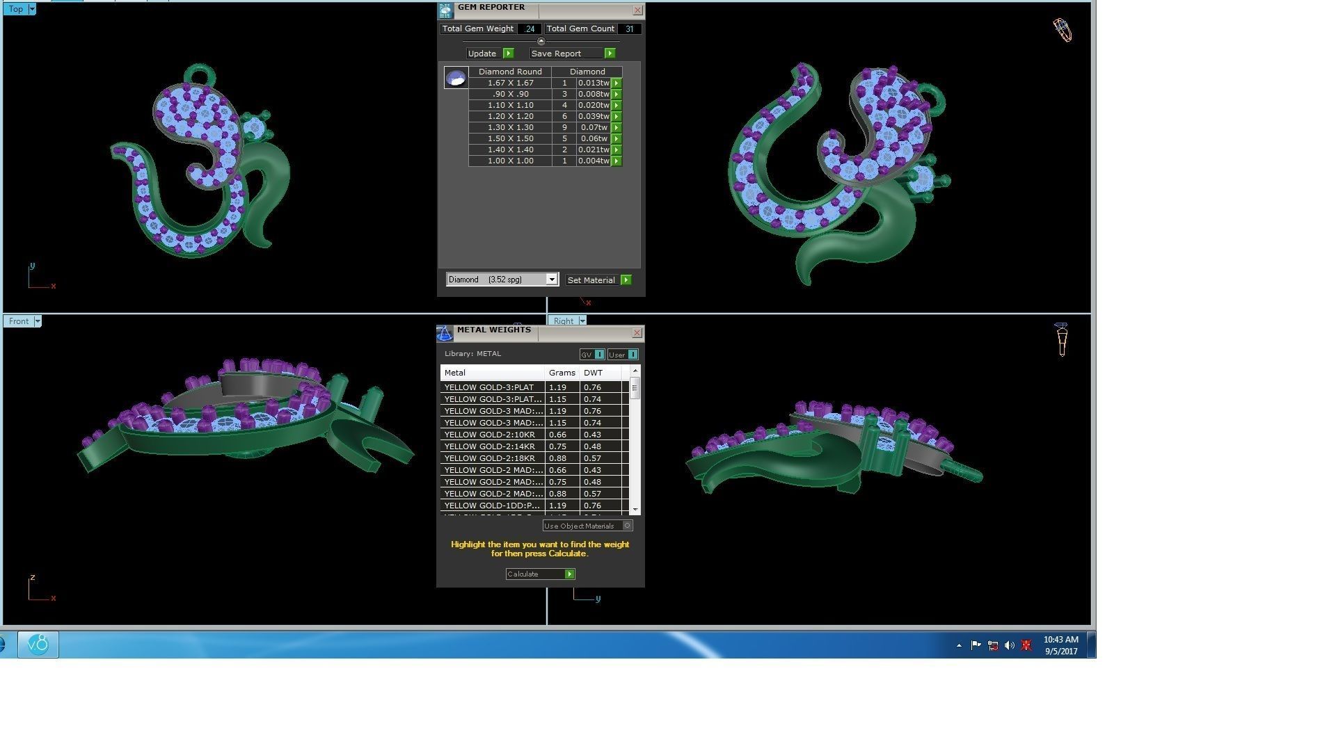 Spiritual Om Pendant 3D print model_3