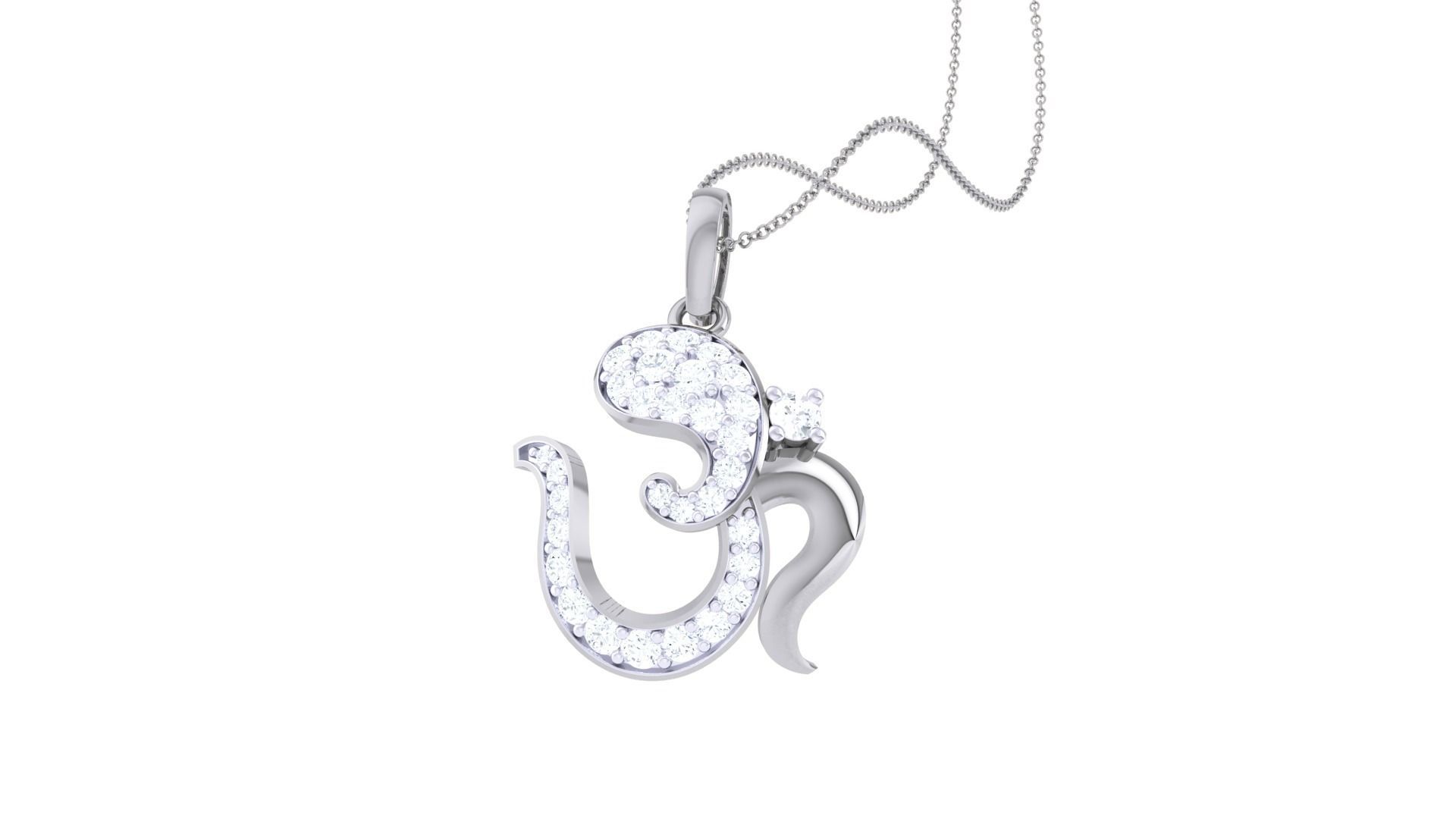 Spiritual Om Pendant 3D print model_4