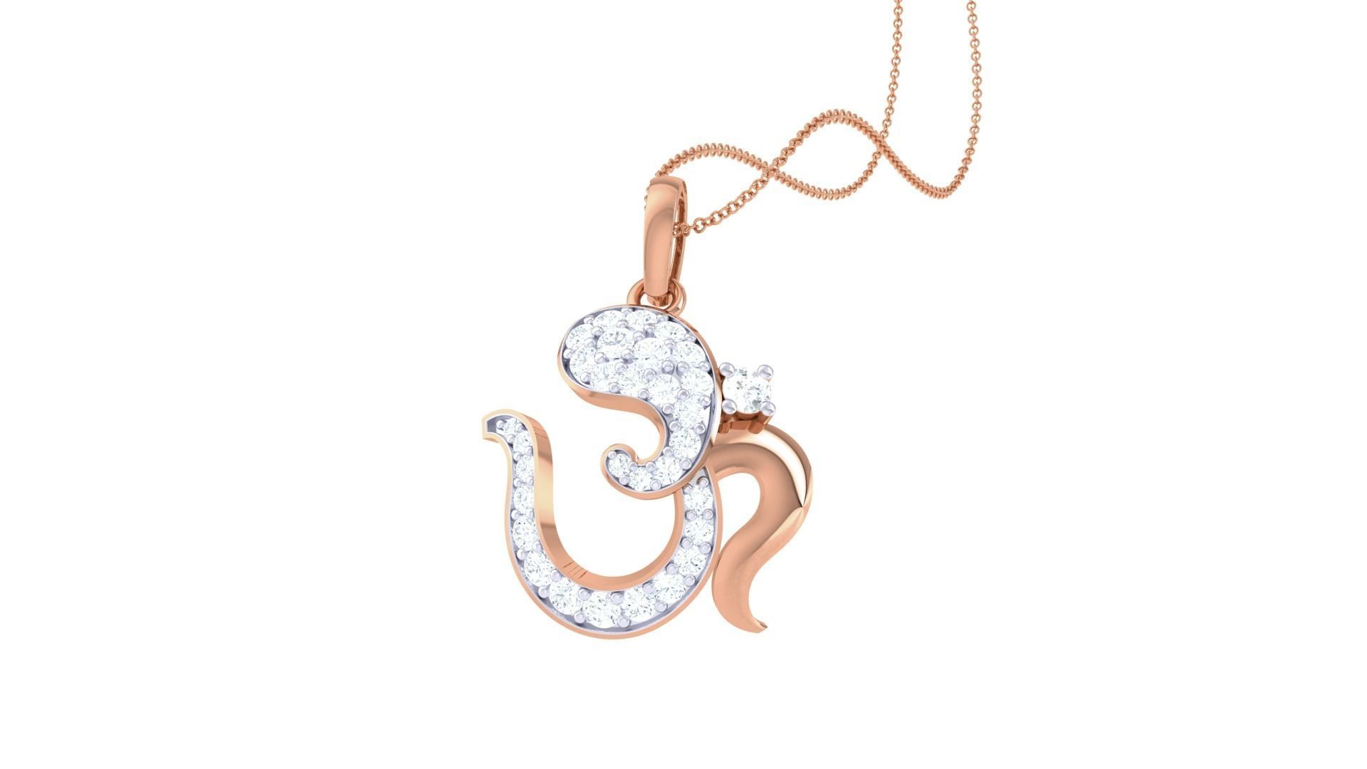 Spiritual Om Pendant 3D print model_6