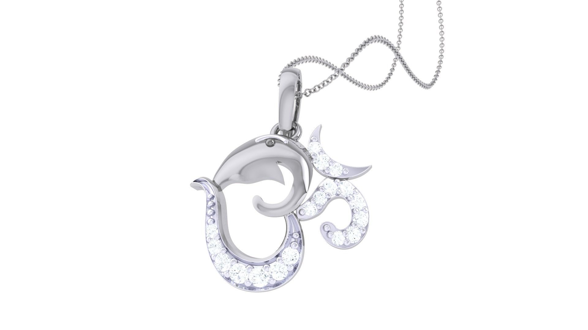 Spiritual Oum Pendant 3D print model_6