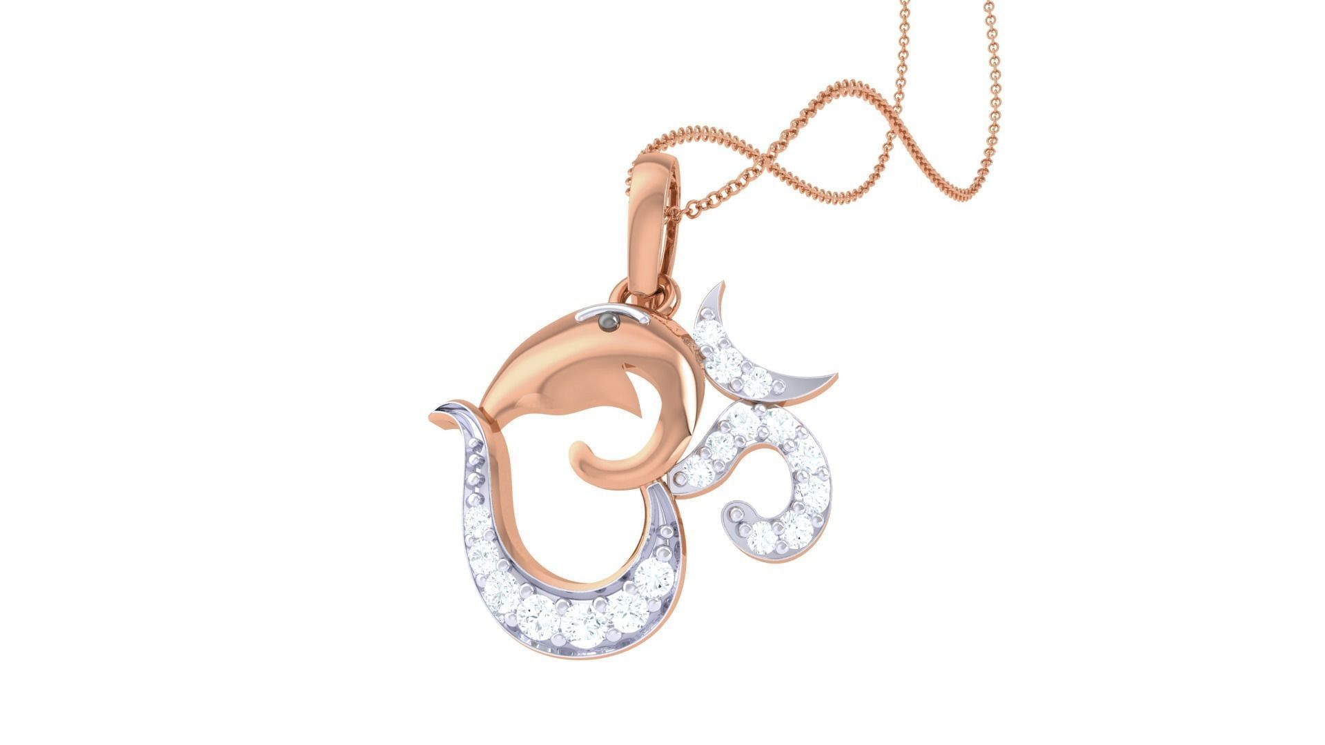 Spiritual Oum Pendant 3D print model_5