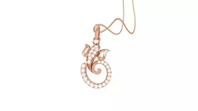Spiritual Ganesha Pendant 3D print model