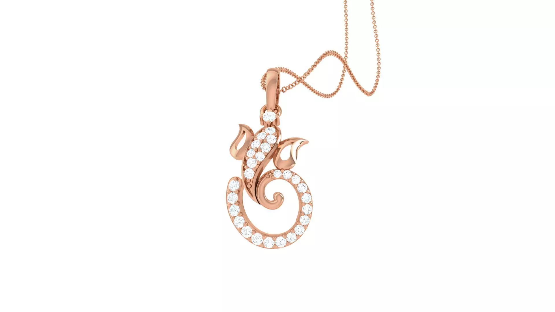 Spiritual Ganesha Pendant 3D print model_0