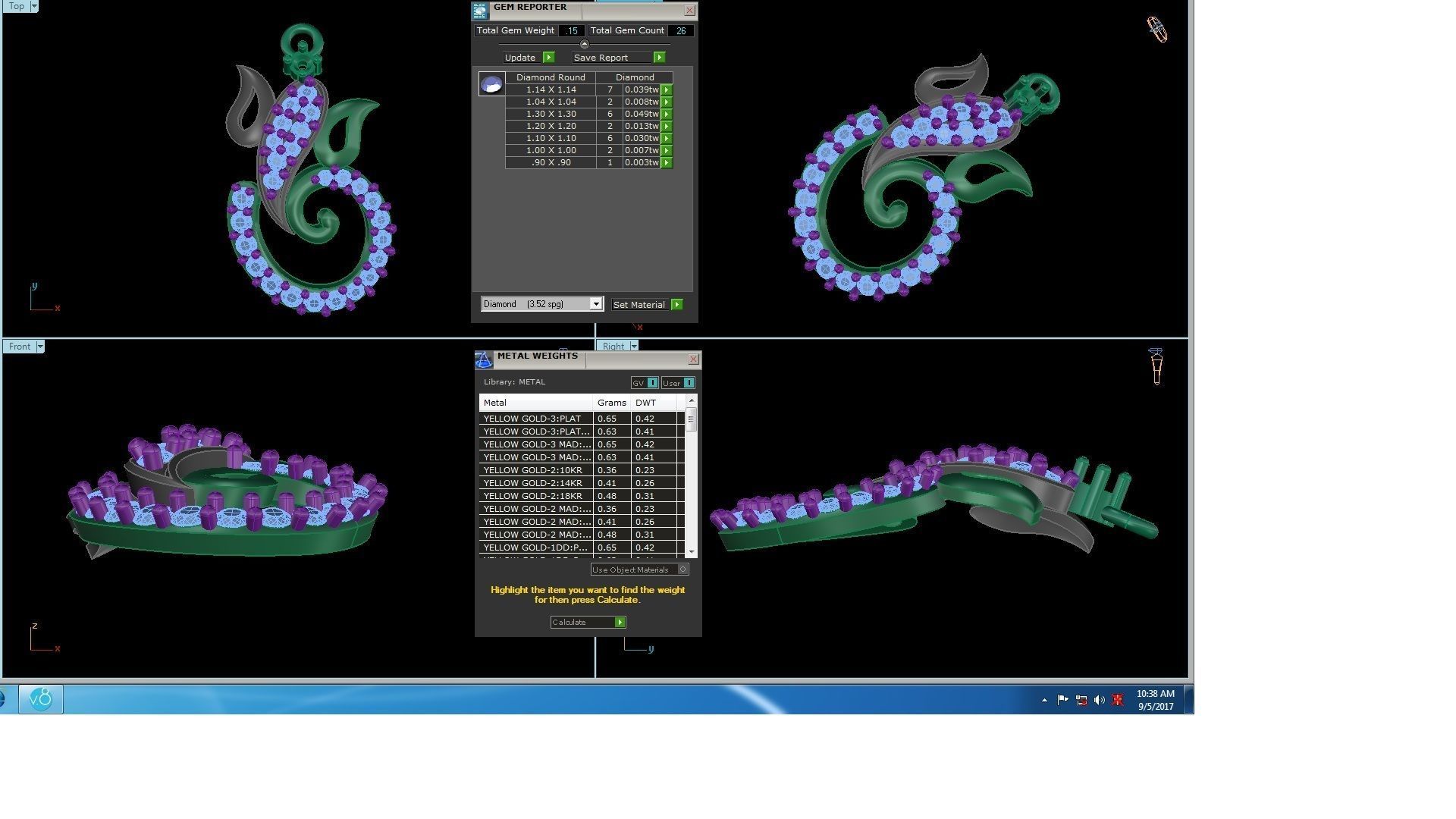 Spiritual Ganesha Pendant 3D print model_3