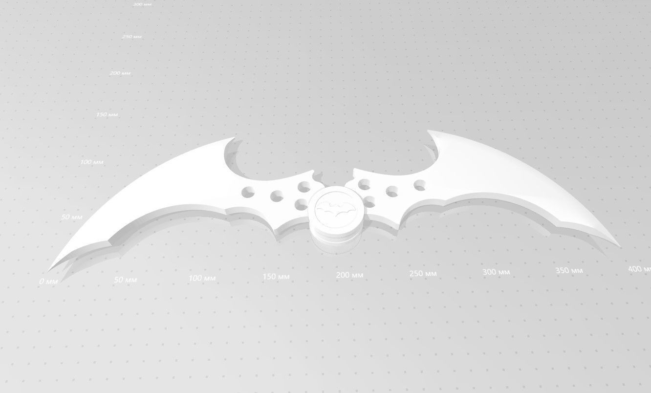 Batarang from the Video Game Batman Arkham City 3D print model_50