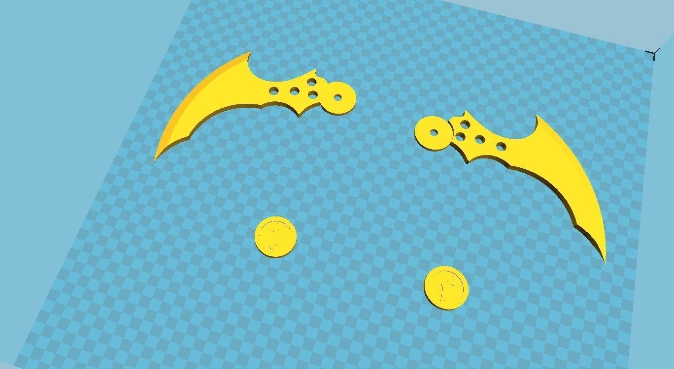Batarang from the Video Game Batman Arkham City 3D print model_47