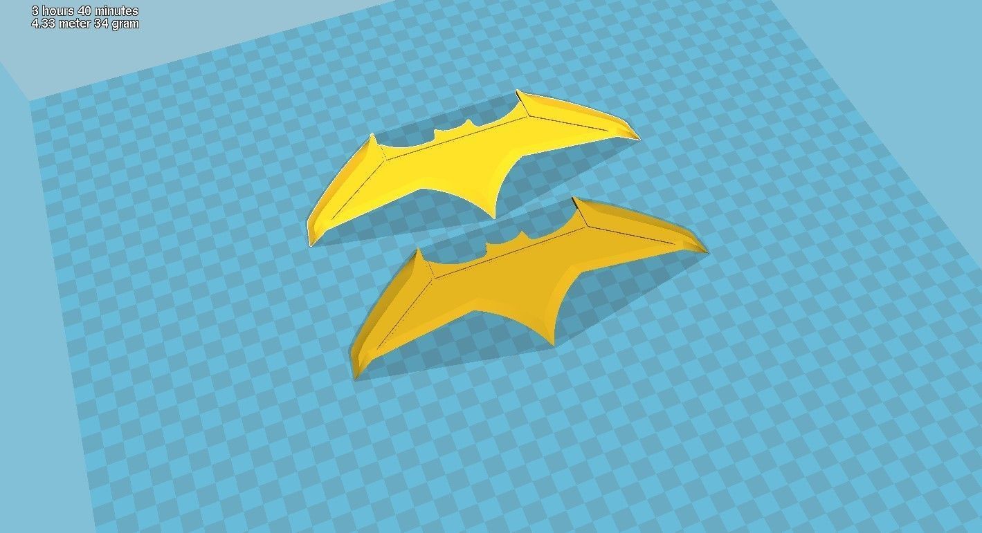Batarang 1 from the movie Batman vs Superman 3D print model 3D print model_34