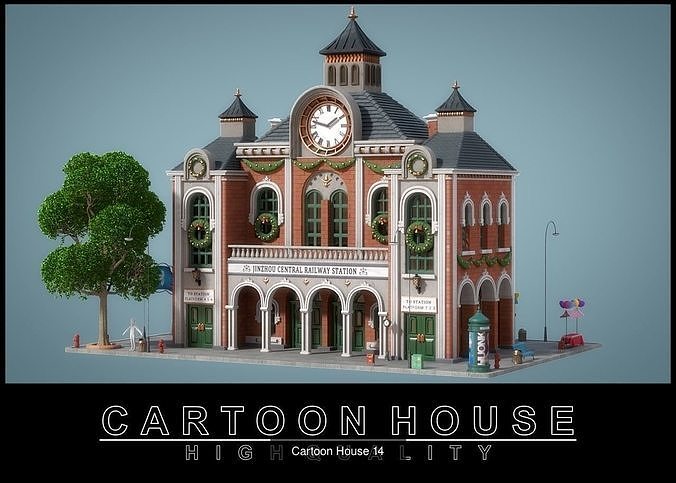 Cartoon House Pack 03 4