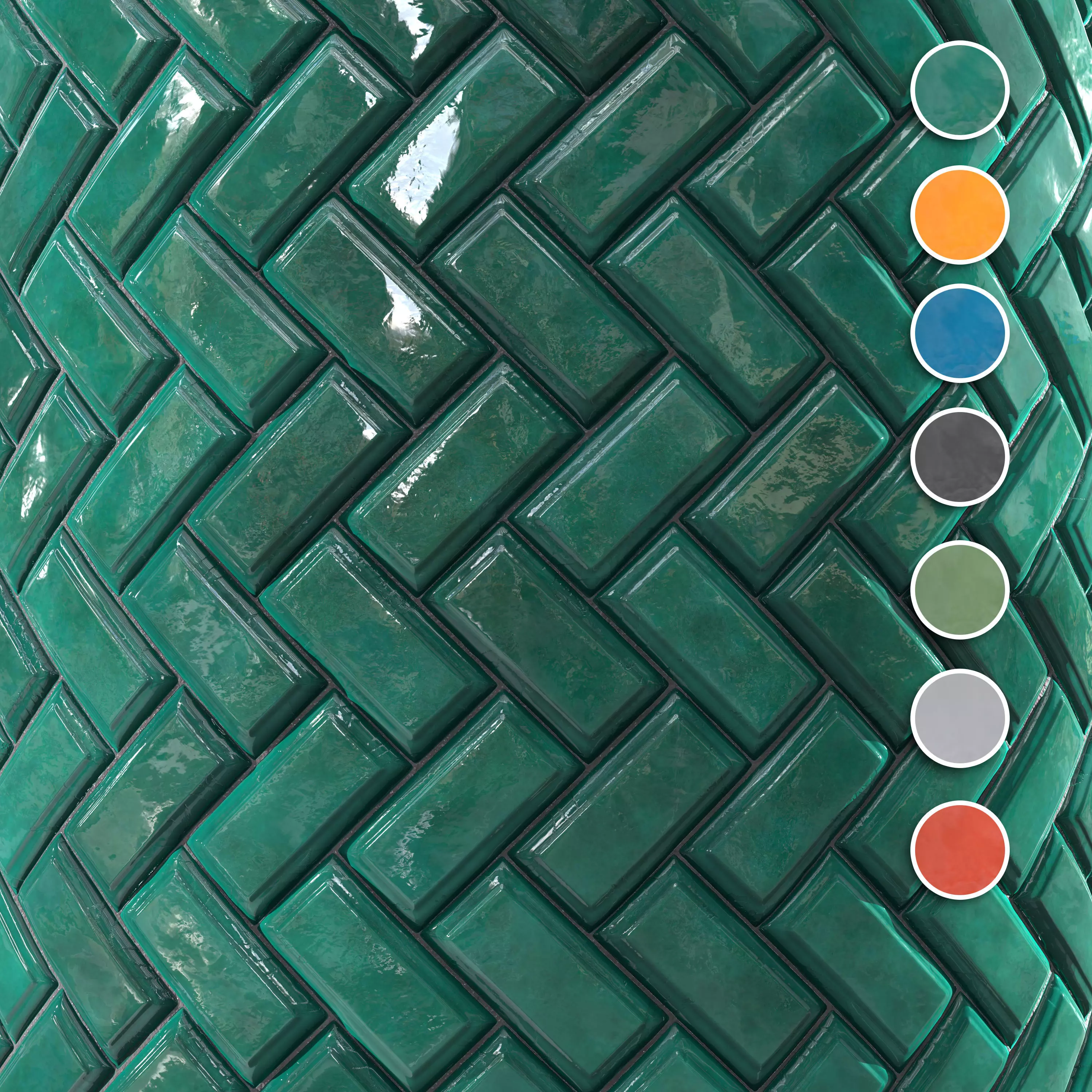 kitchen glaze tile PBR texture 001 Texture