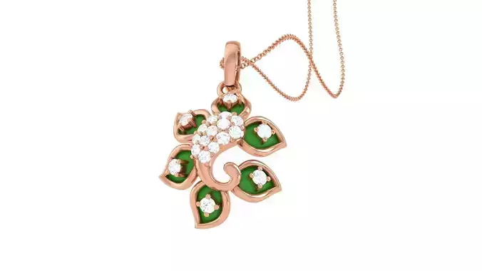 Spiritual Ganesha Pendant  3D print model