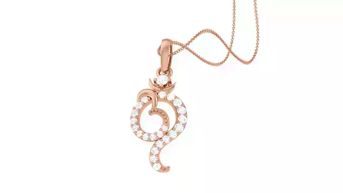 Spiritual Om Pendant 3D print model