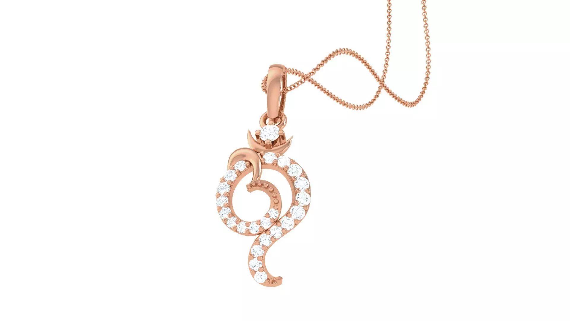 Spiritual Om Pendant 3D print model_0