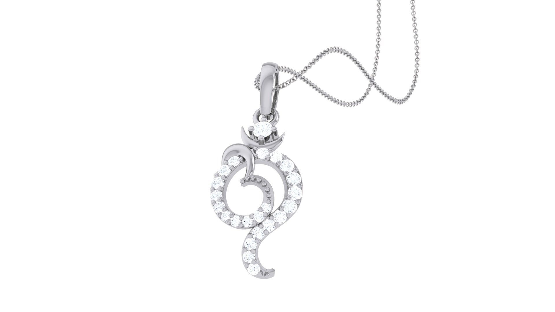 Spiritual Om Pendant 3D print model_4