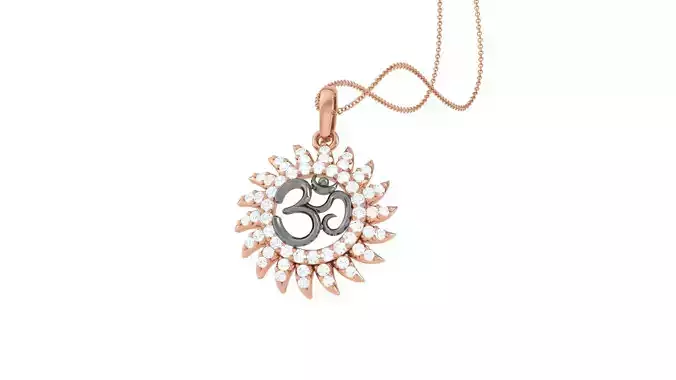 Spiritual Om Pendant 3D print model