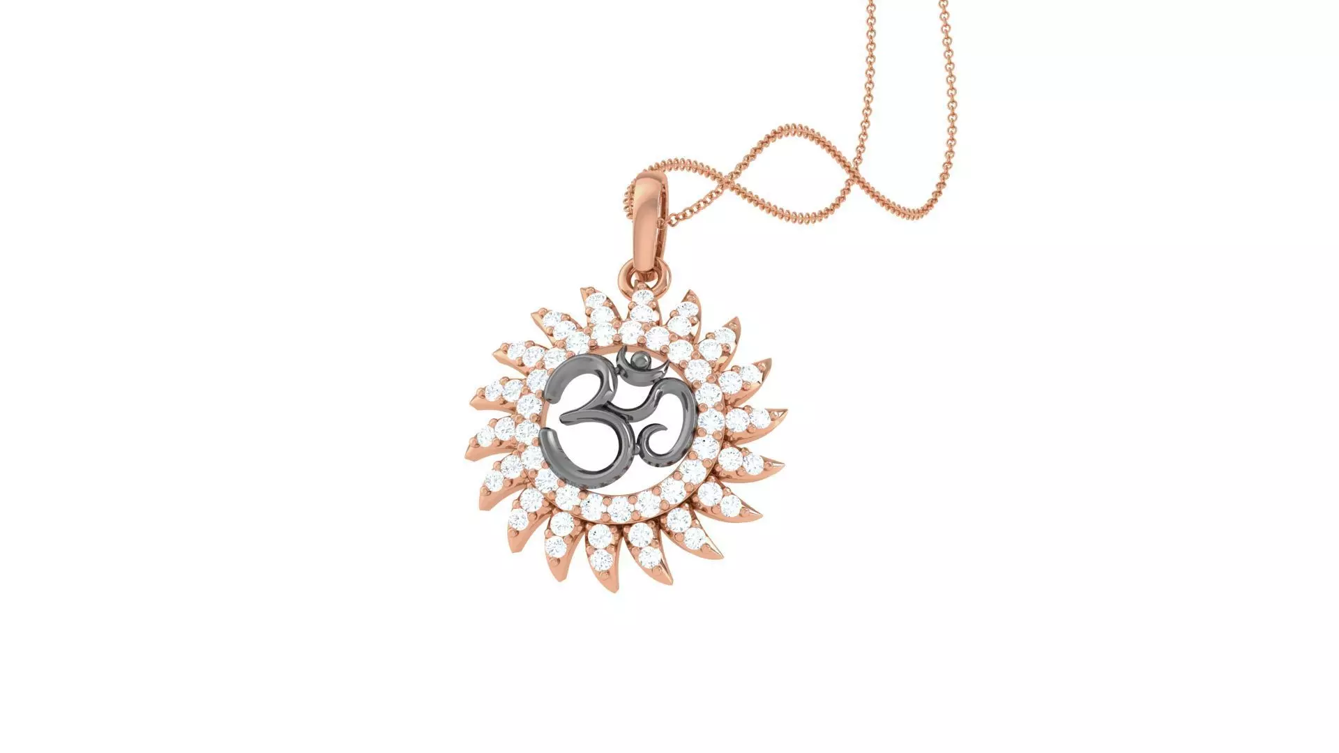 Spiritual Om Pendant 3D print model_0