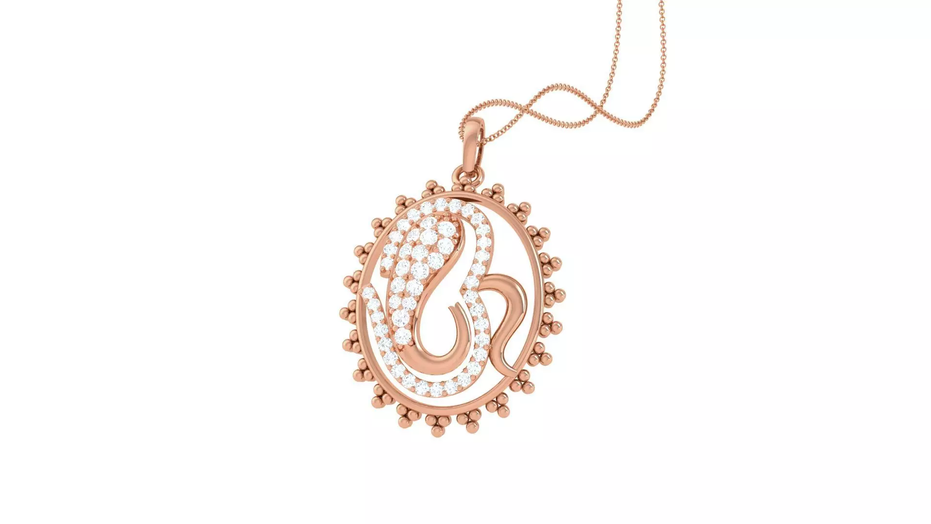 Spiritual Om Pendant 3D print model_0