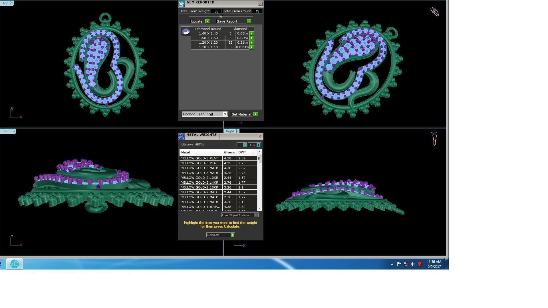 Spiritual Om Pendant 3D print model_3