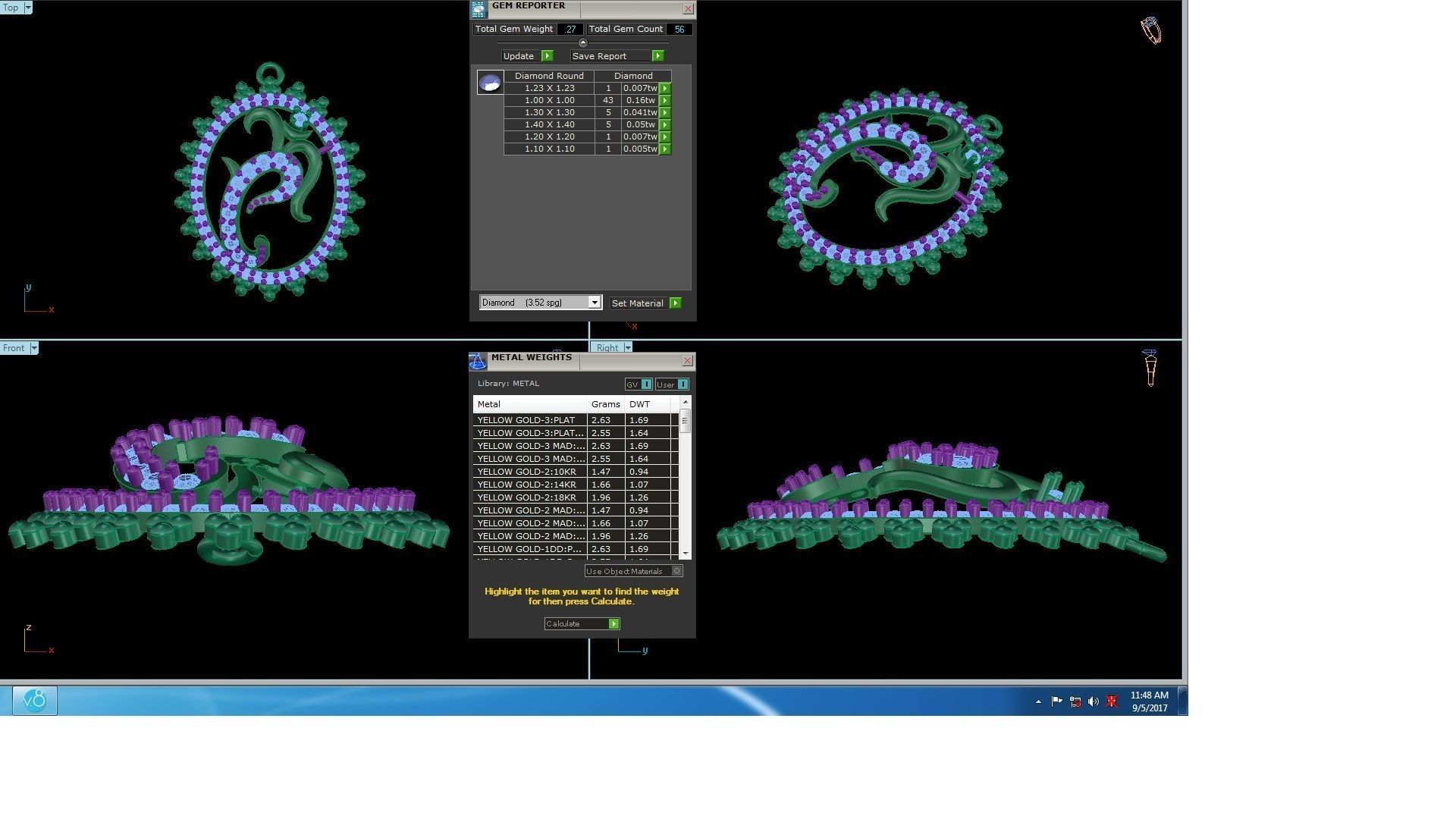 Oum Ganesha Spiritual Pendant 3D print model_3