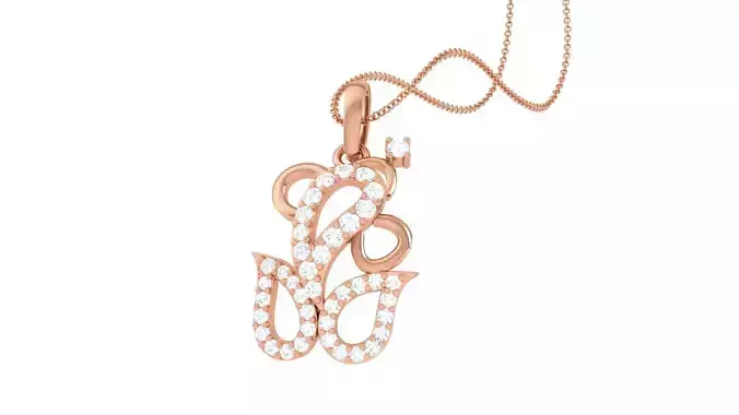 Spiritual Ganesha Pendant 3D print model