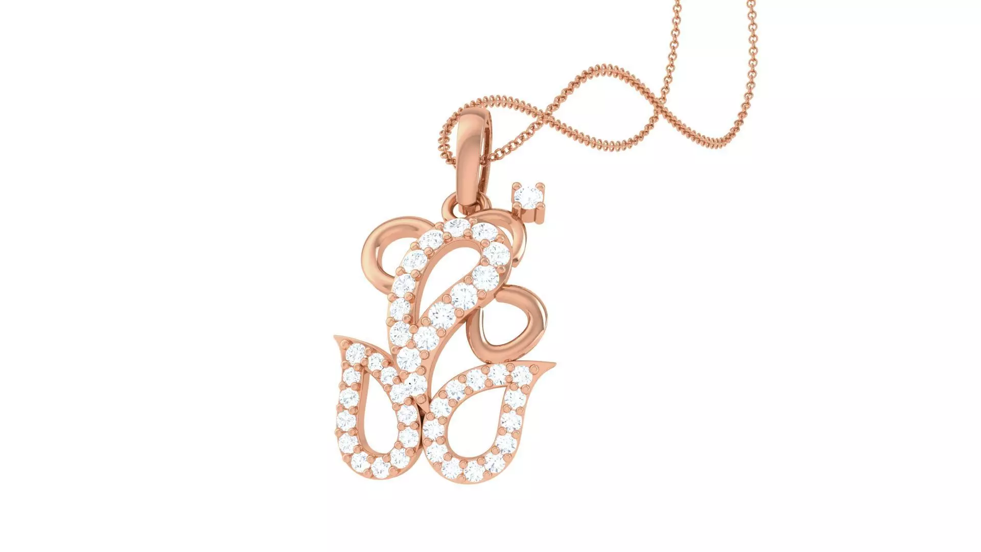 Spiritual Ganesha Pendant 3D print model_0