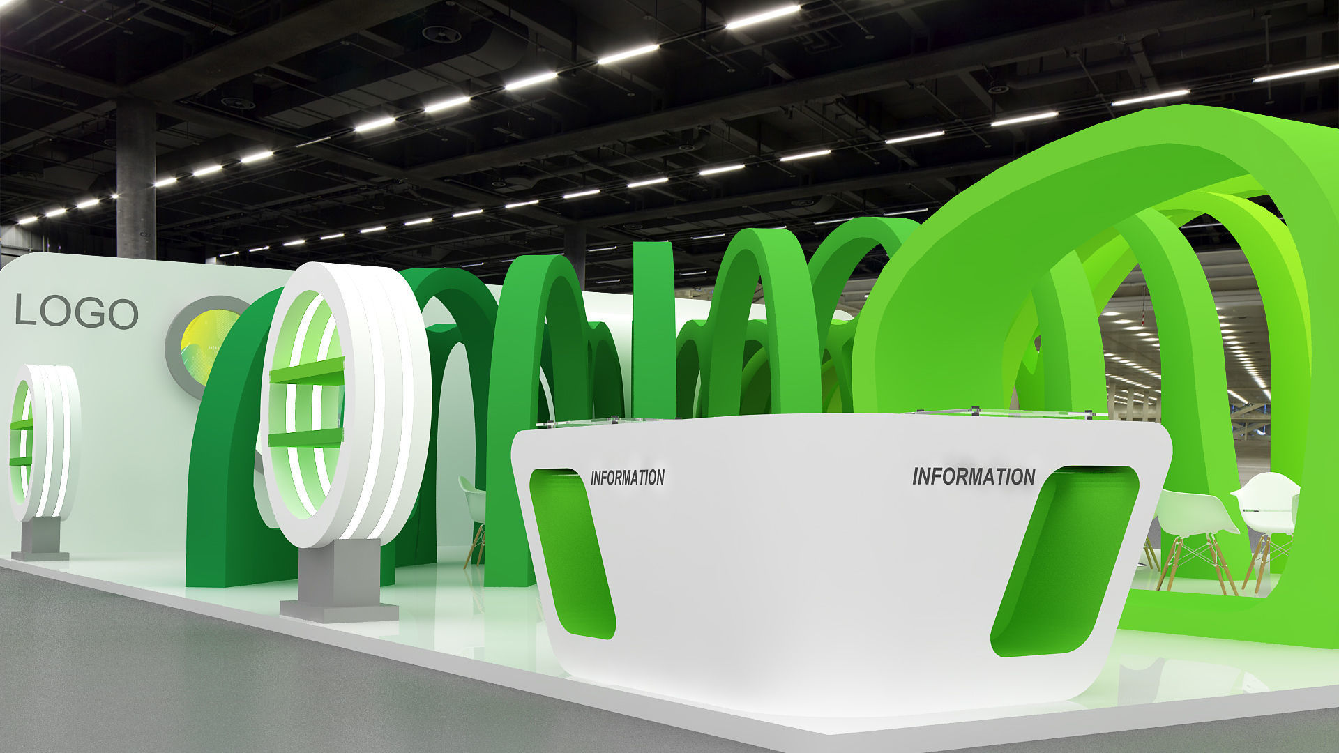 Exhibition design 3D model_8