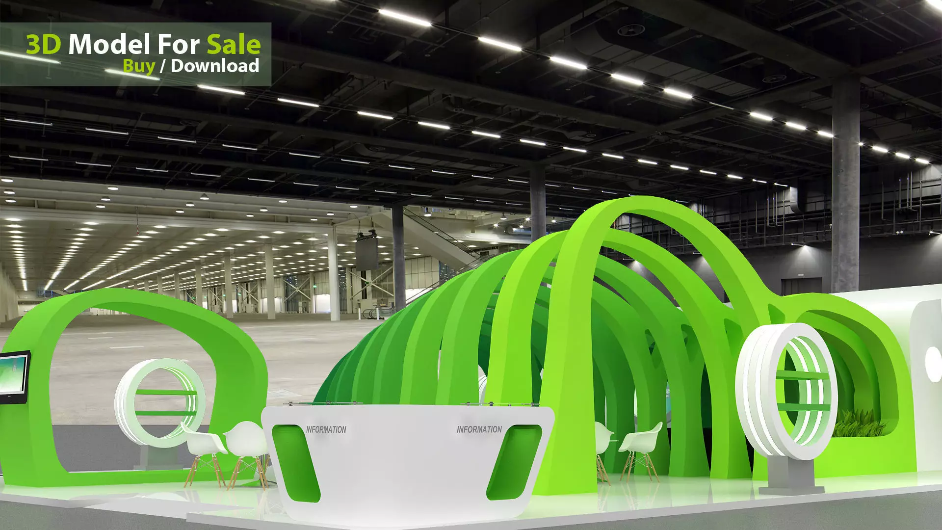 Exhibition design 3D model_0