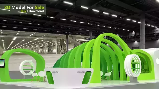 Exhibition design 3D model Exhibition design 3D model