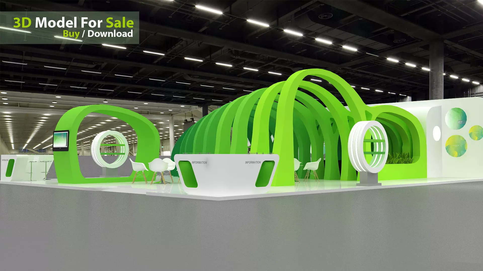 Exhibition design 3D model_1