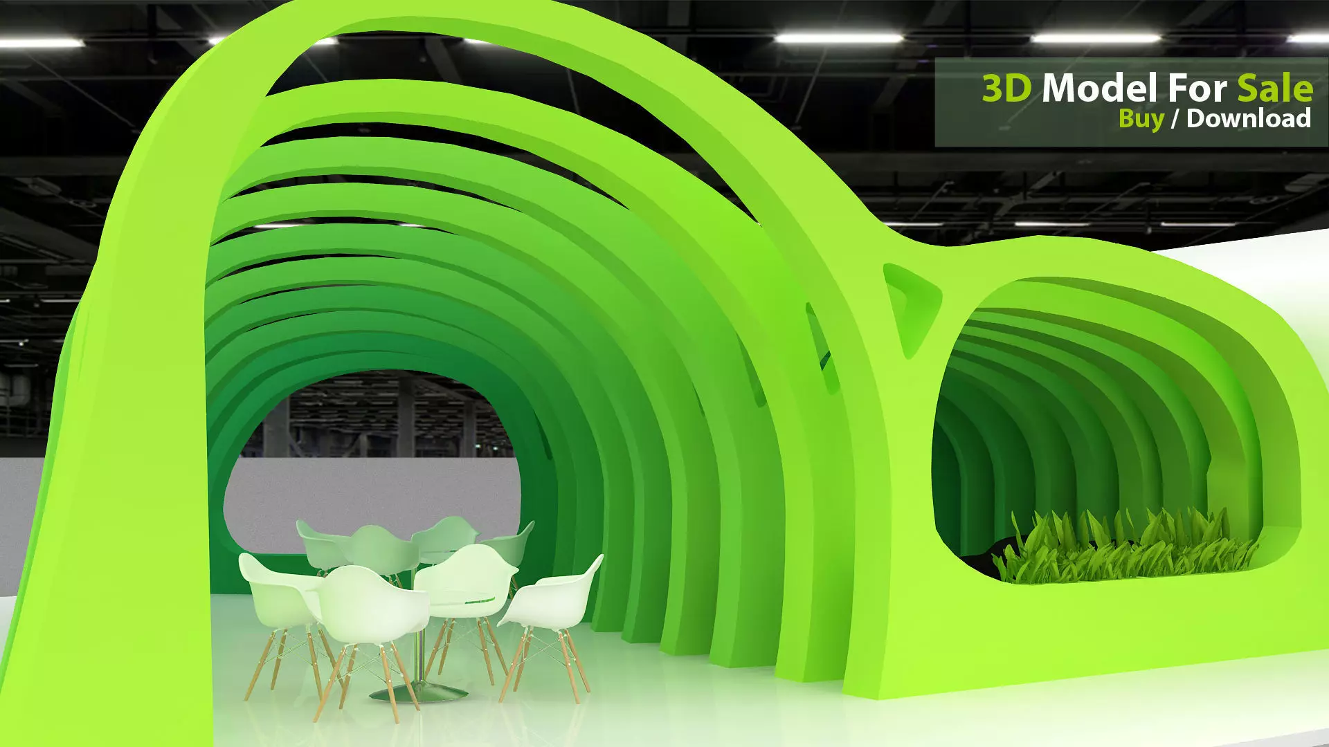 Exhibition design 3D model_4