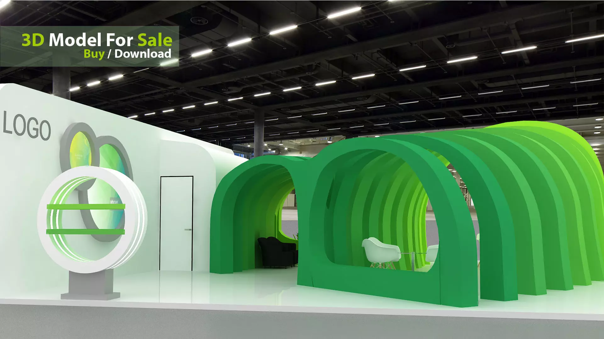 Exhibition design 3D model_2