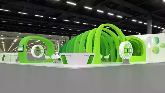 Exhibition design 3D model